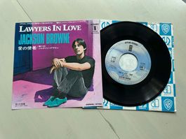 JACKSON BROWNE rare original Single Japan Lawyers in love