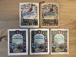 Lot Schweizerischer Dorfkalender (1902 - 1945)