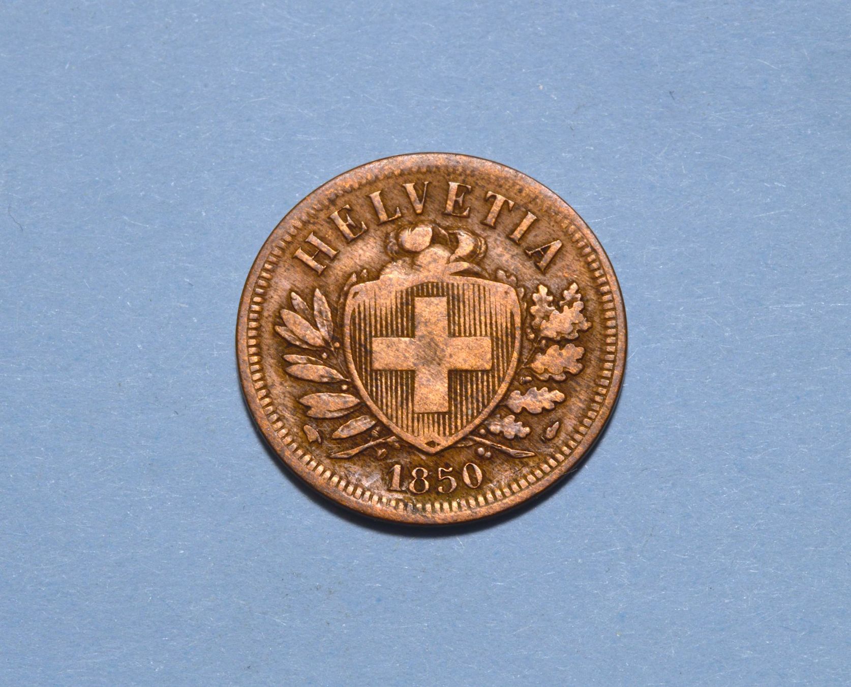 Toutes les monnaies: 2 Rappen 1850 – D'occasion à Oberglatt ZH par dil_85sh