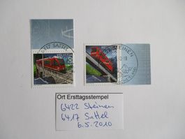 Voll Ort Ersttagsstempel 6417 Sattel + 6422 Steinen