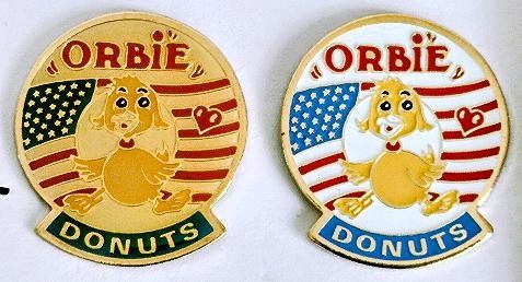 Plaketten & Abzeichen: 2 Pin  Orbie Donuts – Gebraucht aus Pfäffikon ZH von Colacity