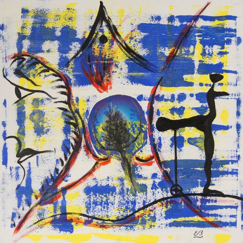 Dipinti: Surreales Gemälde: Die Distel – Nuovo (secondo la descrizione) da Fribourg venduto da erw_68dx