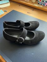 Neuwertige, elegante Gabor Riemchenpumps, schwarz, Gr. 38 H