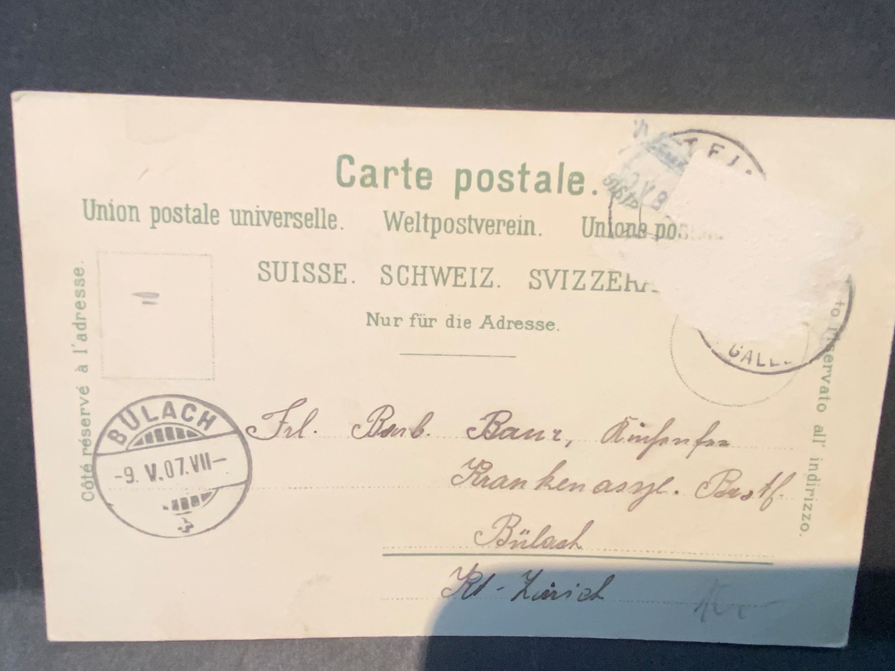 Cartoline postali: AK Stein im Toggenburg  1907 – Usato da Wila venduto da 7churfirsten 1