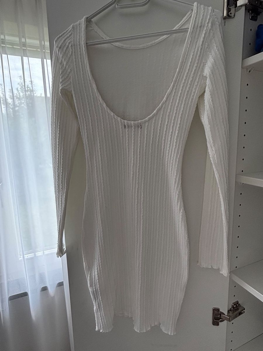 Vestiti: Ripp-Kleid weiss Grösse S NEU – Nuovo e nell'imballaggio originale da Balgach venduto da Miisarah