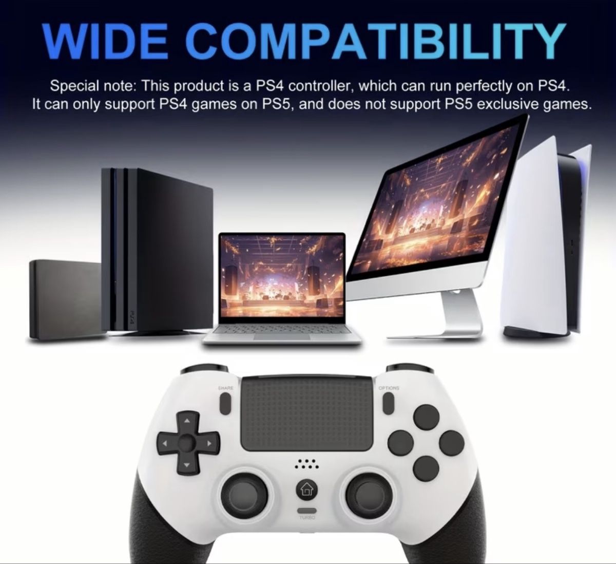 Controller: Wireless Controller für PS4 / PS4 Pro / PS4 Slim – Hall Effe – Nuovo (secondo la descrizione) da Allschwil venduto da leo_8q8x 9