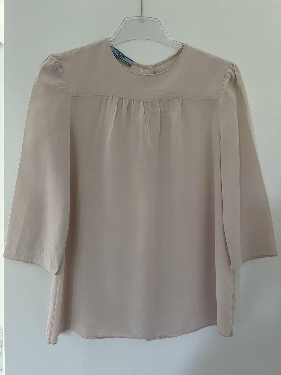 Prada Camicette: Prada Seidenbluse rosa, IT 40 – Usato da Zürich venduto da claudia0512