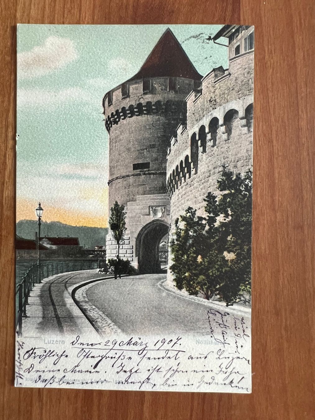 Cartoline postali: AK 1907   Luzern   (G1738) – Usato da Hinwil venduto da Sidi4