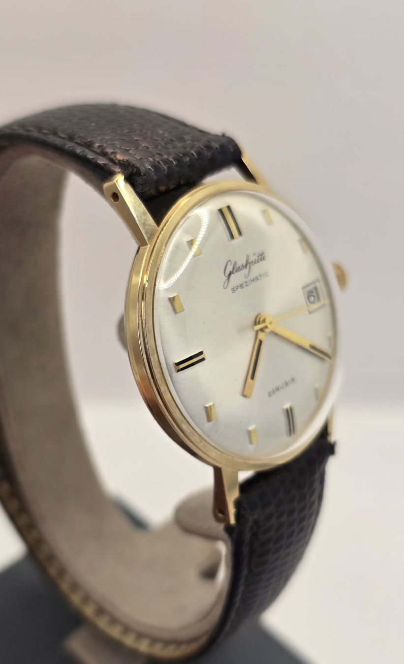 Glashütte Orologi: Glashütte Spezimatic Hand-wind Date 34,3mm – Usato da Minusio venduto da AGSuhren 1