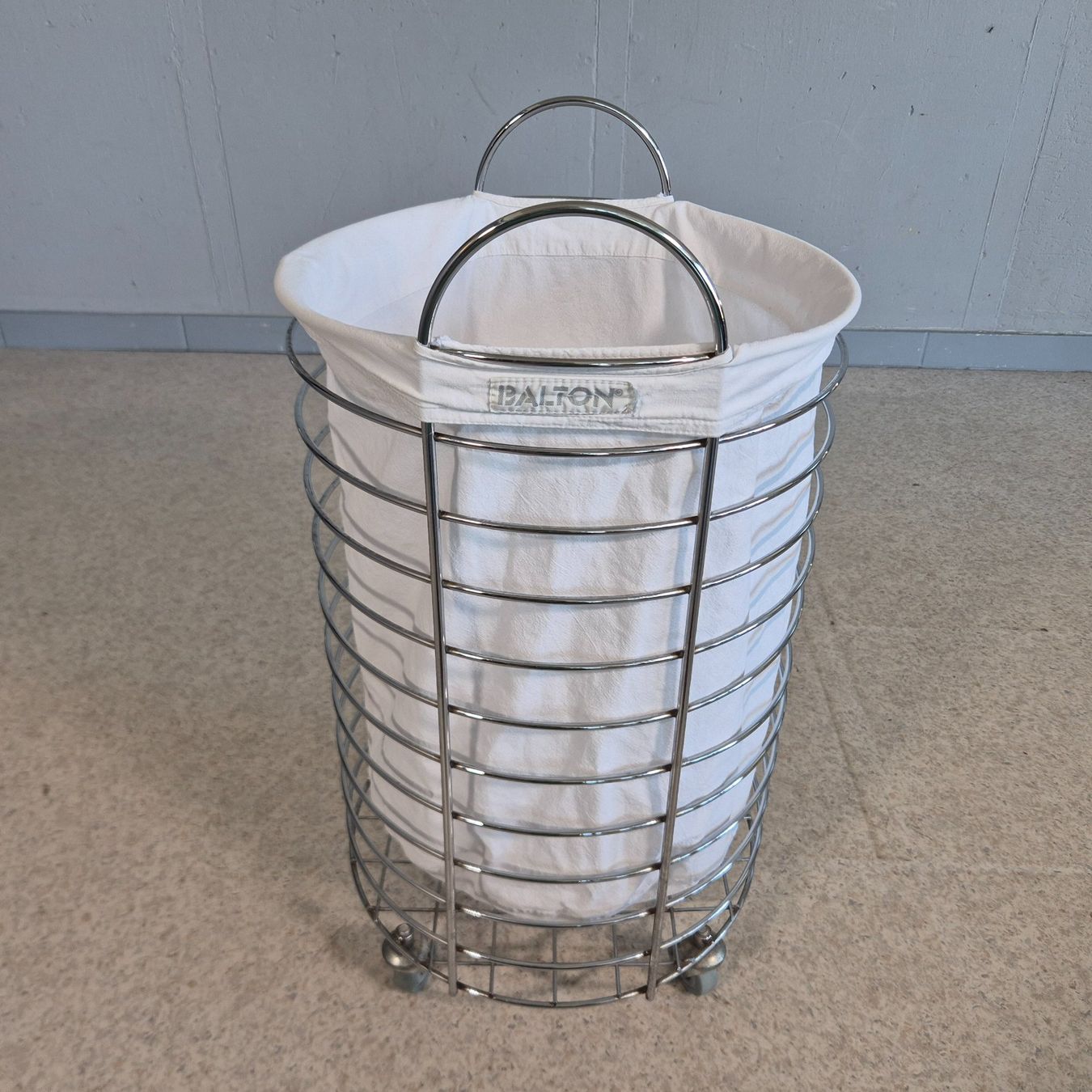 Cesti per biancheria: Balton Chrom Gitter Wäschekorb rollbar Laundry Basket – Usato da Nottwil venduto da Wondewa-Shop