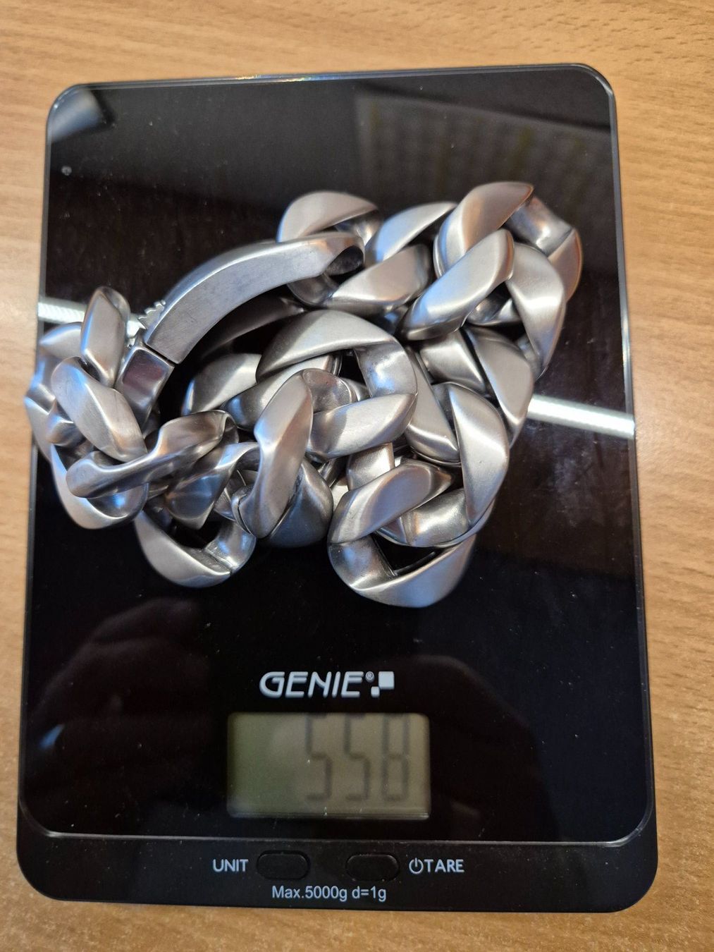Catenine: rockige Statement Kette, Panzerkette, Edelstahl matt schwer – Usato da St.Gallen venduto da Yara66 5