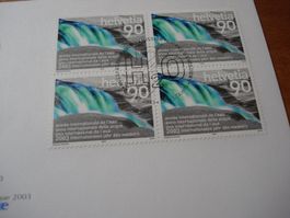 Jahr des Wassers, 2003, FDC Einzel + 4erblock
