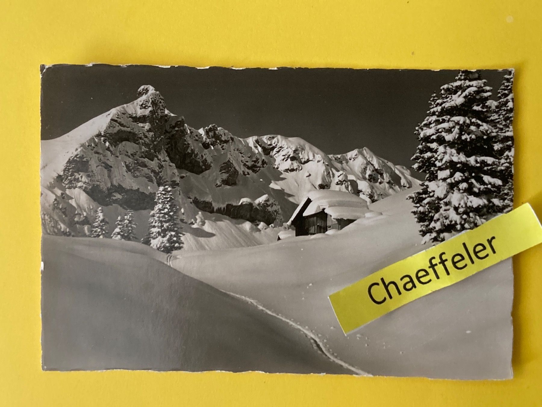 Cartoline postali: 1946 Im Wintertal bei Mürren, Brünneli – Usato da Zürich venduto da Chaeffeler
