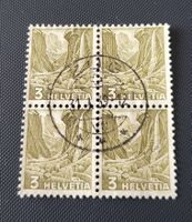 Viererblock Vollstempel Zug briefmarke