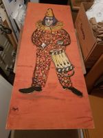 Harlekin - Bild Öl auf Pavatex