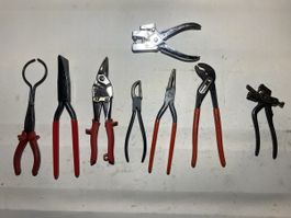 Zangen-Set Blechbearbeitung Nieten Knipex etc