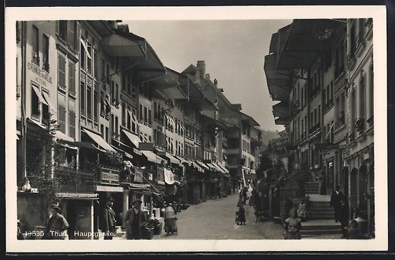 Cartoline postali: AK Thun, Partie in der Hauptgasse – Usato da Berlin venduto da bartko-reher