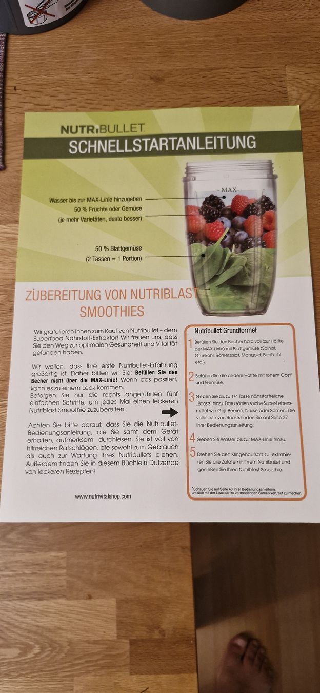 Nutribullet Elettrodomestici da cucina: NutriBullet Mixer guter Zustand – Usato da Rupperswil venduto da Cielo46 6