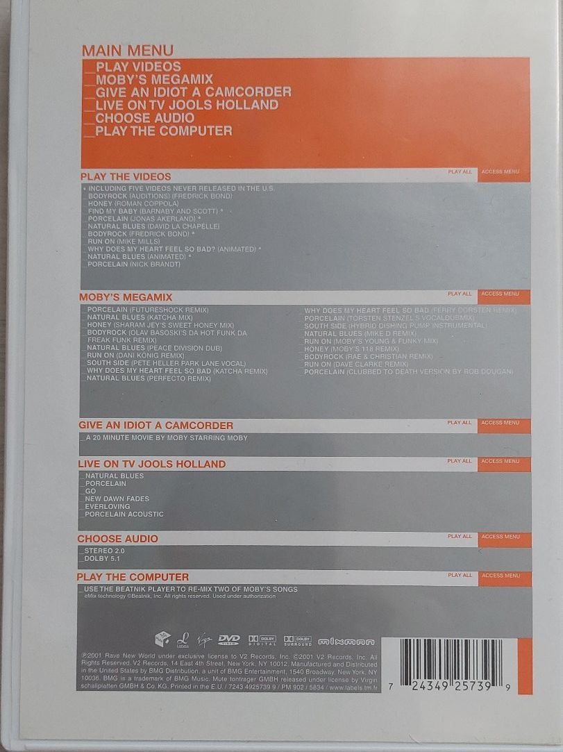 Alle DVDs: Moby Play - 2DVD – Gebraucht aus Aurigeno von AnnaM46 1