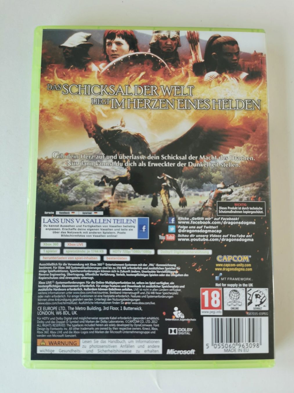 Giochi: XBOX 360 - Dragon's Dogma – Usato da Lenzburg venduto da eyworld 2