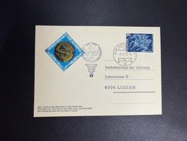 Ballonkarte mit Vignette 1.7.1972