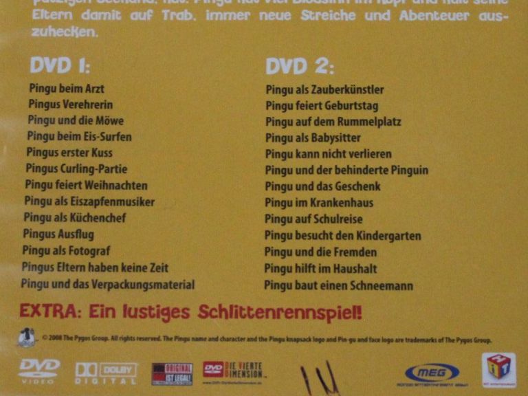 Tutti i DVDs: Pingu Vol.2 2DVDs 2008 vergriffen – Usato da Tübach venduto da JamesStone 8