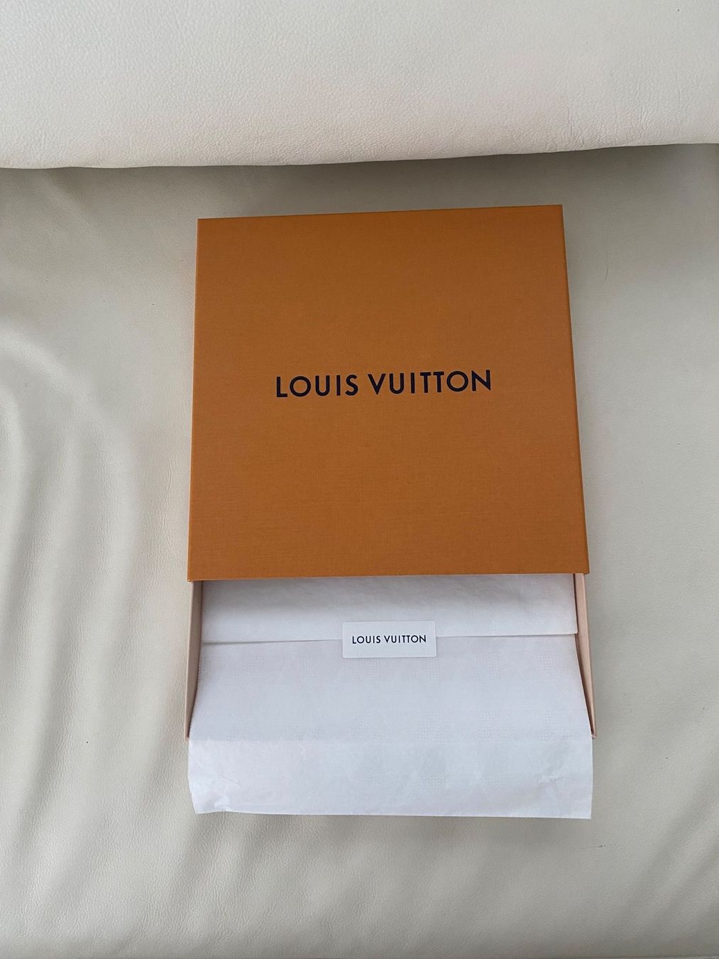 Louis Vuitton Taschen: grosse geräumige LOUIS VUITTON Box, 26x26x3cm – Neu (gemäss Beschreibung) aus Winkel von ferrari2022