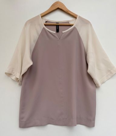 Marc Cain Bluse mit Seide Einsatz Gr.N4