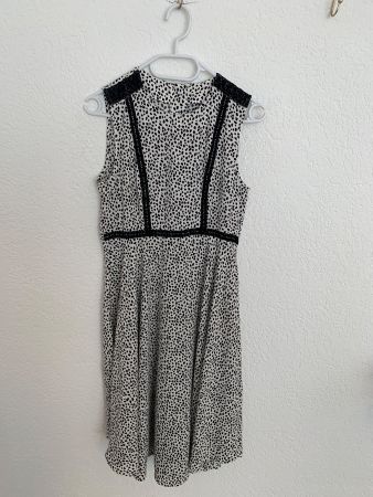 Kleid schwarz weiss Gr. S