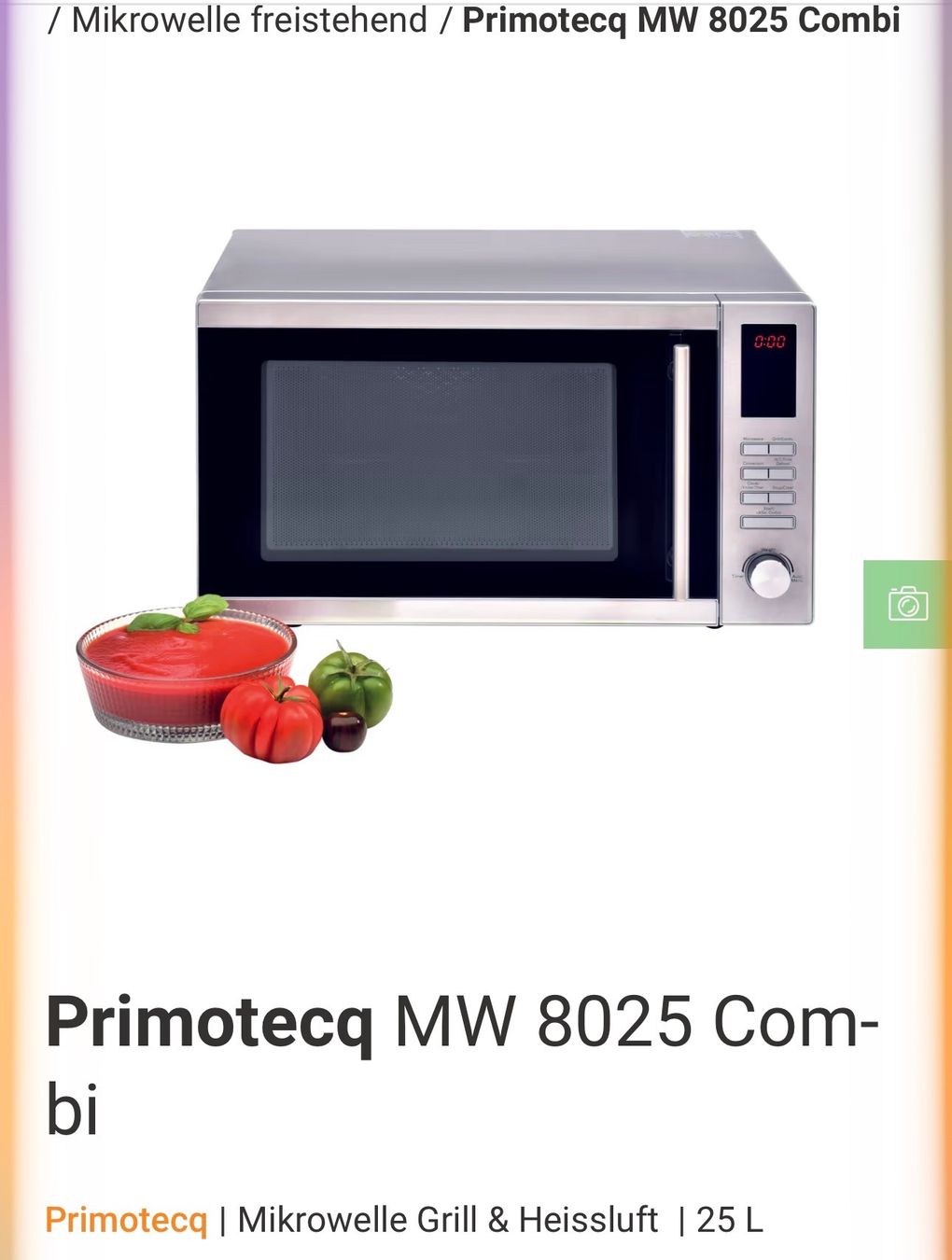 Primotecq Elettrodomestici da cucina: Mikrowelle Primotecq mw 8025 – Nuovo (secondo la descrizione) da Bertschikon venduto da iri_2dxx