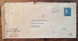 BALLY S.A. historischer Briefumschlag WK II - Belgien 1941