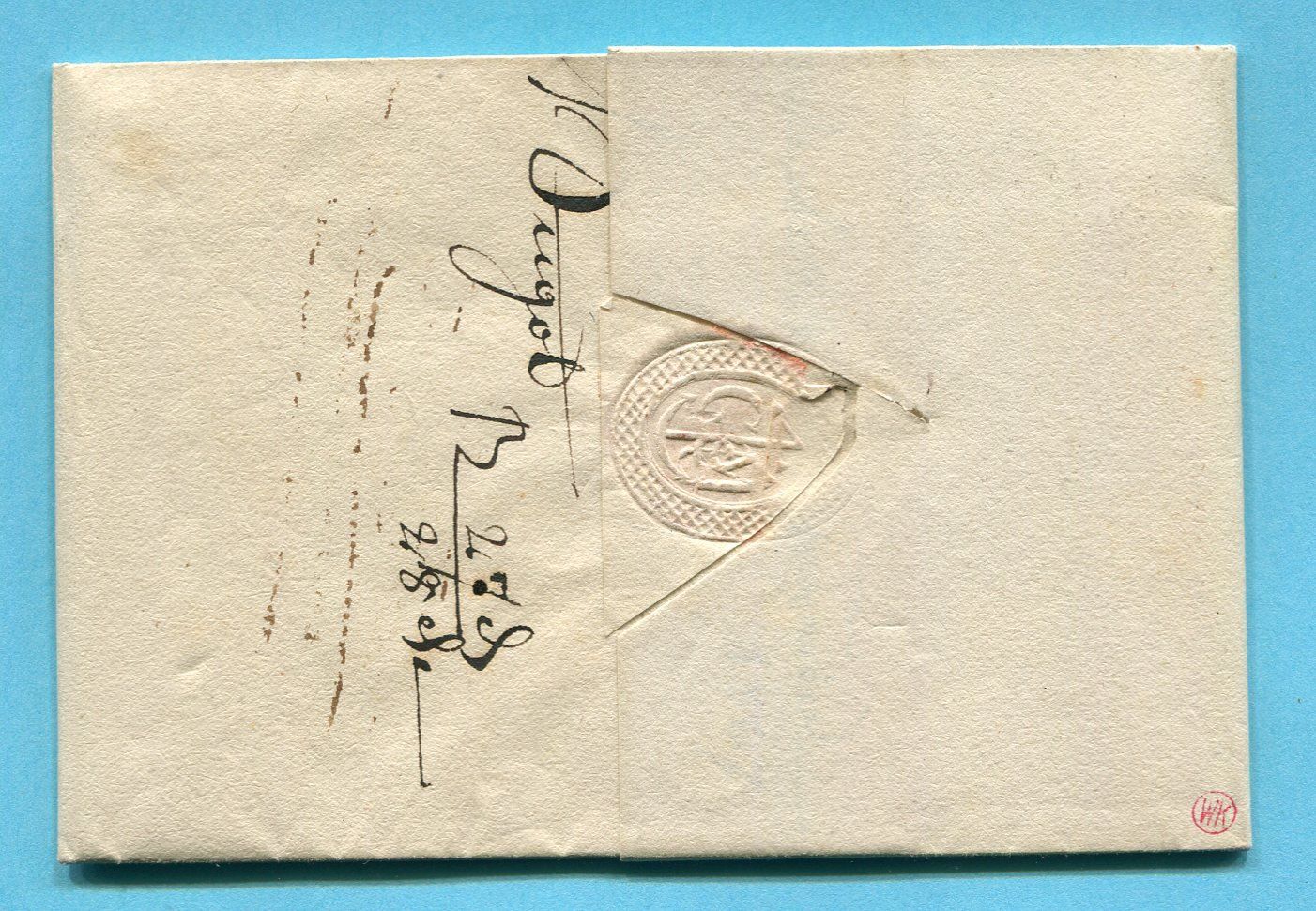 Tutti i francobolli: Faltbrief von Basel nach Colmar 1807 – Usato da Opfikon venduto da Prophila 2