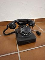 Schwarzes Vintage Telefon W38