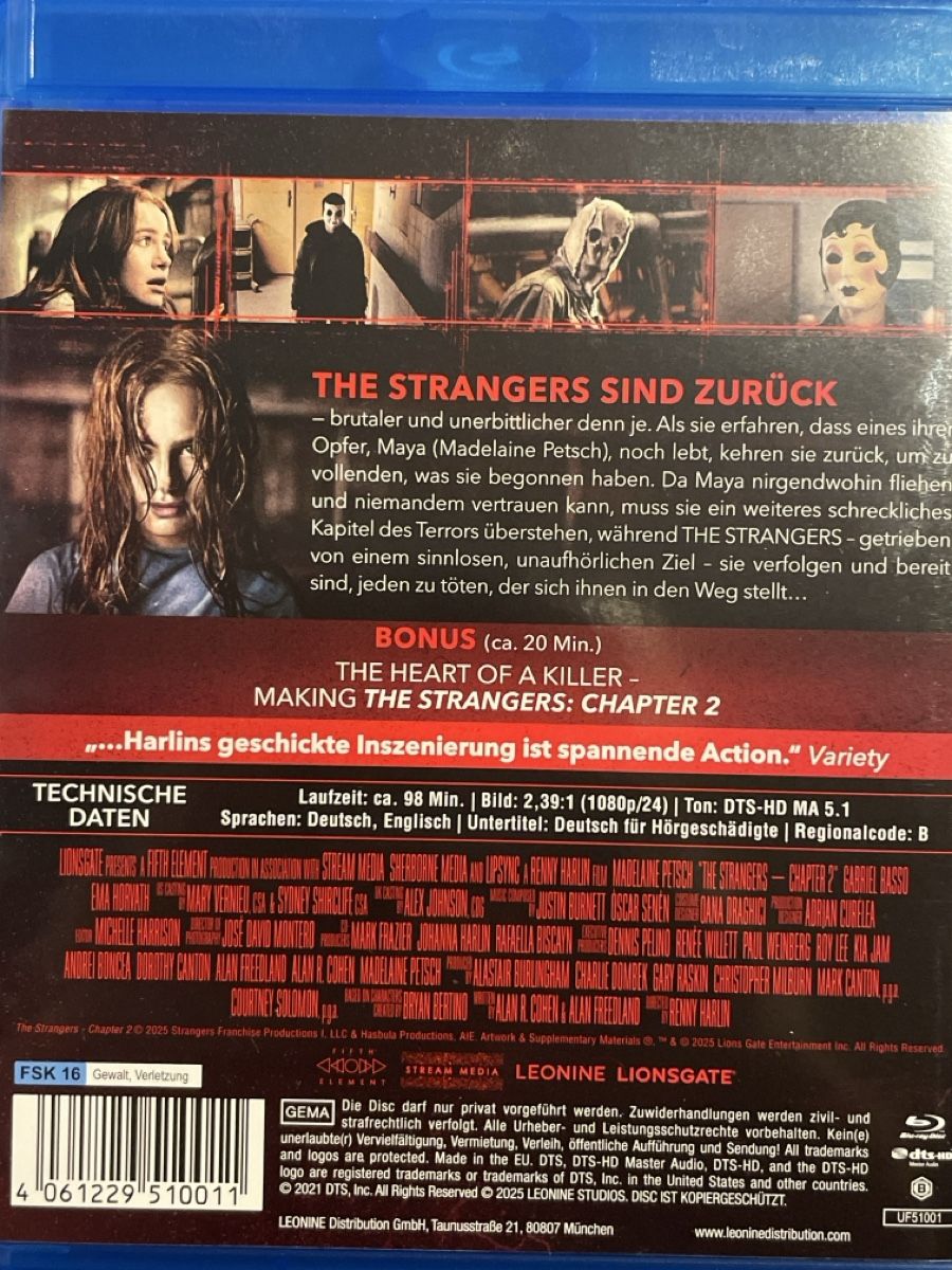 Tutti i DVDs: The Strangers : Chapter 2  (2025) – Nuovo (secondo la descrizione) da Waldenburg venduto da Gonzo8 1
