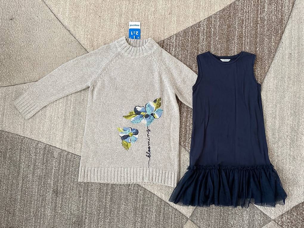 Mayoral Maglioni & Felpe: Set Maxoral Kleid und Pullover Gr.134 Neu – Nuovo e nell'imballaggio originale da Zürich venduto da makmakmak 1