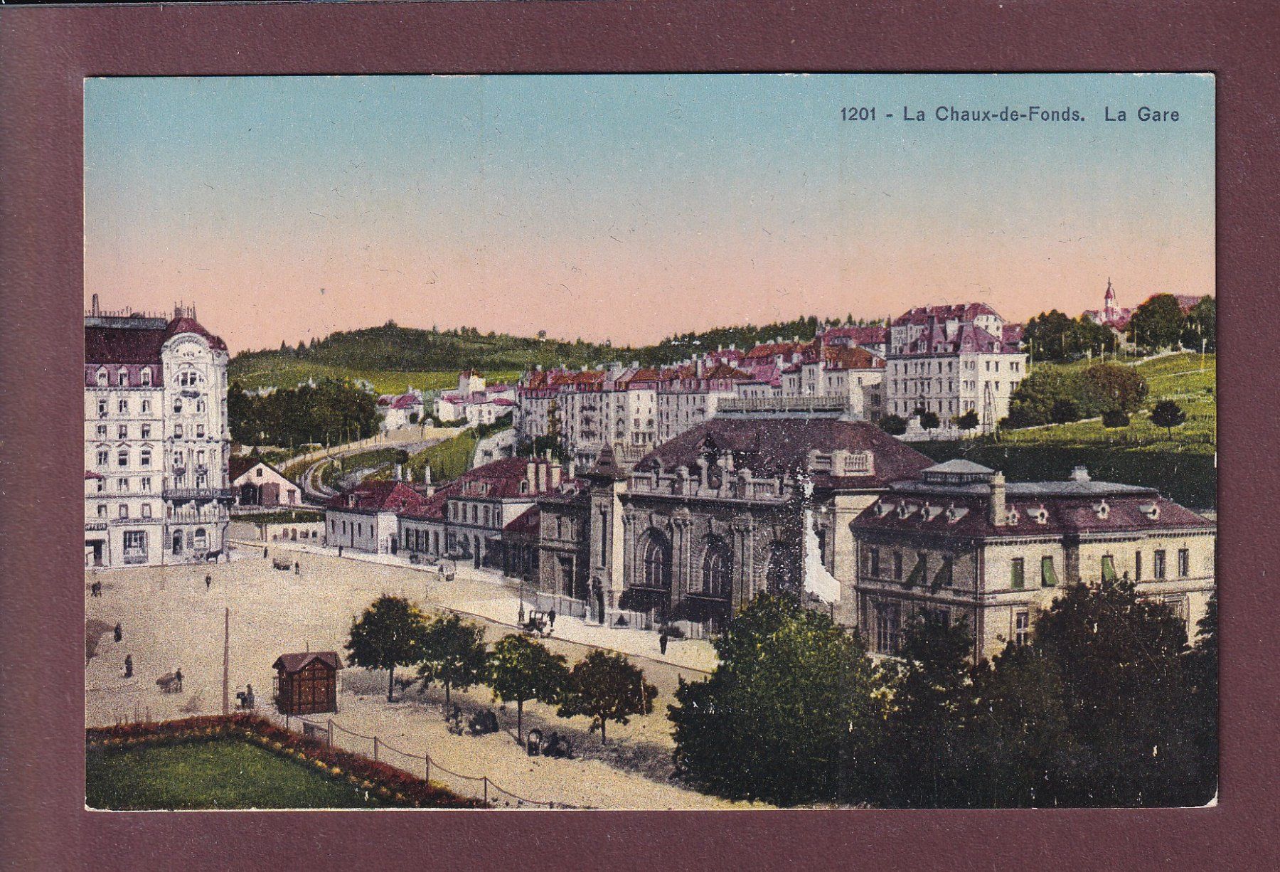 Cartoline postali: LA CHAUX-DE-FONDS - La Gare – Usato da Pully venduto da nicecards