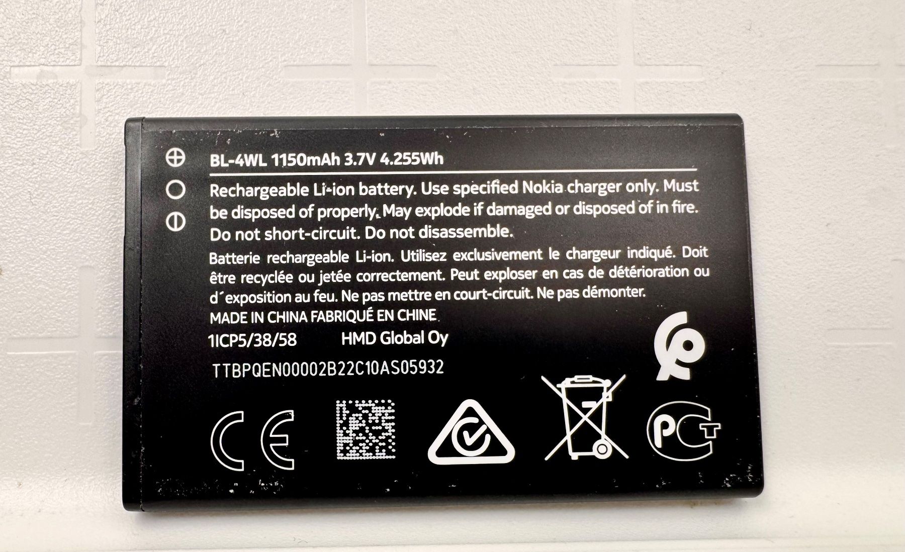 Nokia Accus: 1 Stk. Nokia original Akkus BL-4WL Gebraucht – D'occasion à Hermetschwil-Staffeln par Mobile2013