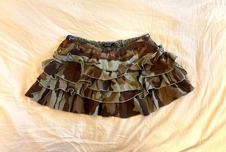 jupe skirt patineuse camo military y2k vintage 2000s