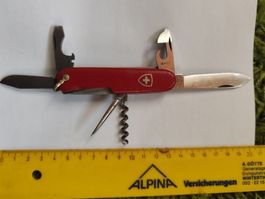 Elinox Taschenmesser rot gebraucht mit Gebrauchsspuren