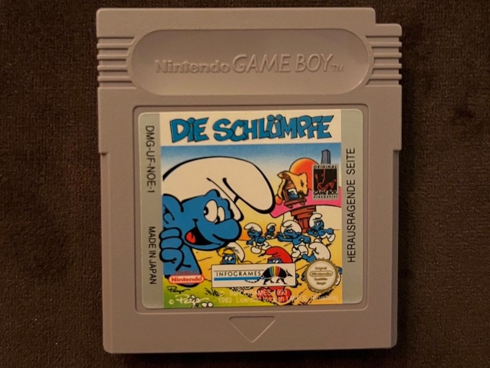 Die Schlumpfe Smurf Game Boy Gameboy Advance Gba (Notice Seul Manual