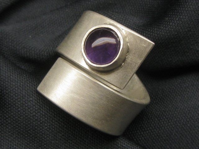 Anelli: spezieller Ring Silber 999 Einzelstück Amethyst Gr.57 – Nuovo (secondo la descrizione) da Ermatingen venduto da Decovin 1