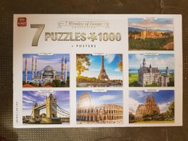 7 Puzzle je 1000 Teile