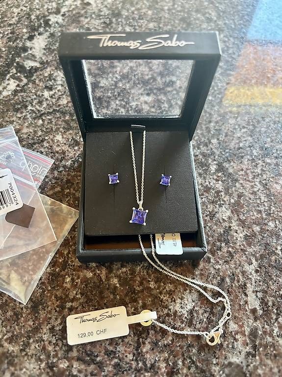 Thomas Sabo Ketten: Parure Thomas Sabo bleu neuf – Neu und originalverpackt aus Perroy von barballalla