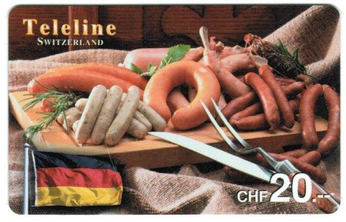 Schede telefoniche: Teleline Telefonkarte Fleischwaren – Usato da Zürich venduto da Tolima194