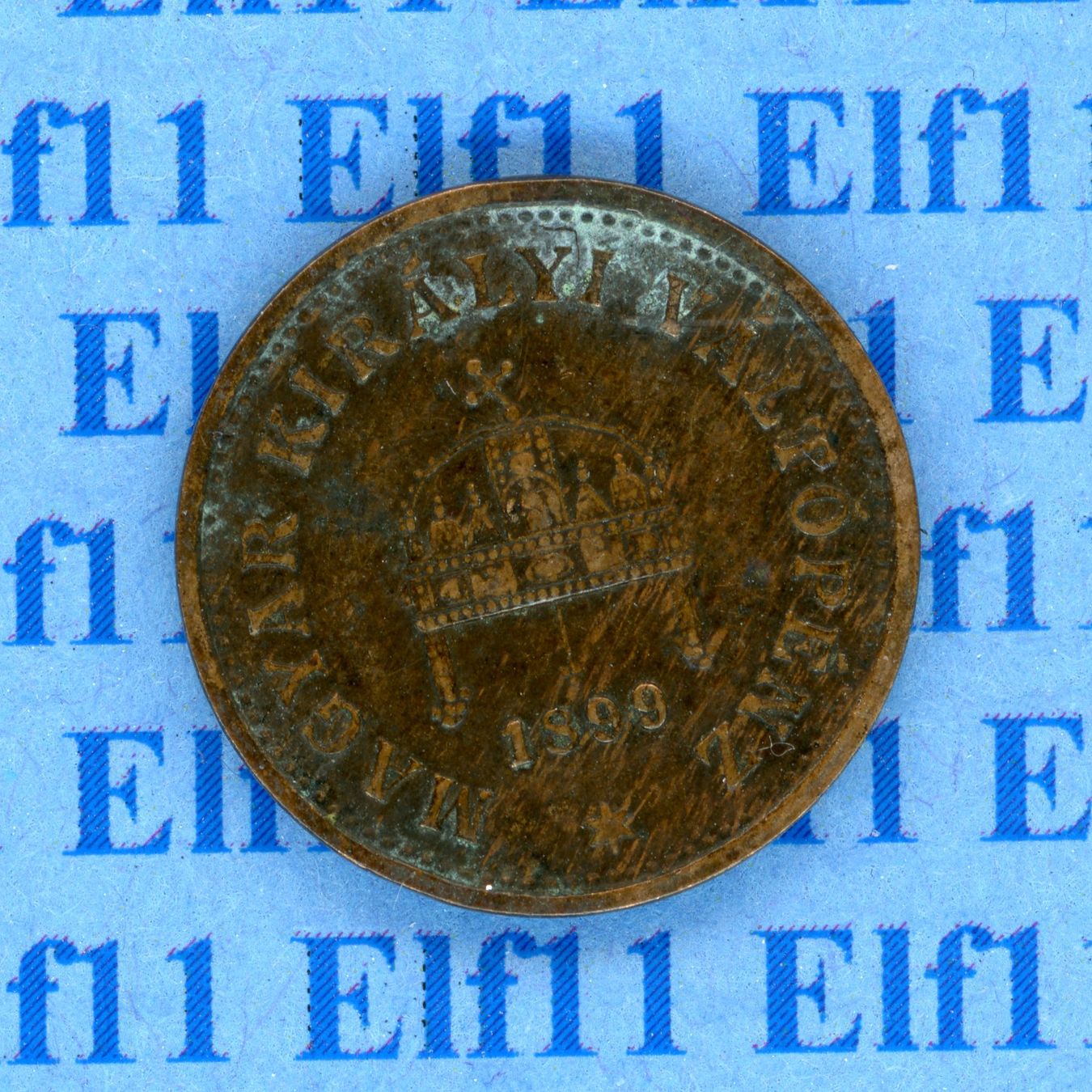 Tutti le monete: HUK___0.01 1899 -ss 1 Fillér – Usato da Widnau venduto da Elf11