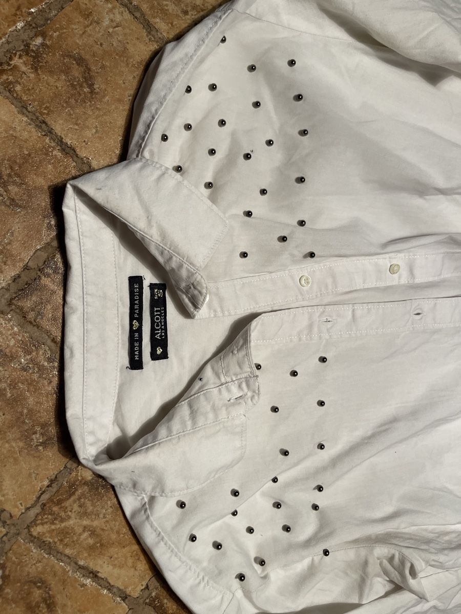 Camicette: Camicia lunga bianca Alcott con borchie di cotone-tg38/40 – Nuovo (secondo la descrizione) da Gordevio venduto da LanaZimm 2