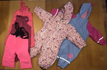 Kleiderpaket Mädchen Winterjacken Overalls gemischt 74/80