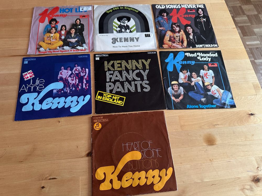 kenny-tolle-single-sammlung-glam-rock-hot-lips-fancy-kult-gebraucht