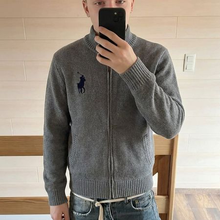 Ralph Lauren Vintage Ralph Lauren Big Ponny Zipper Grey
