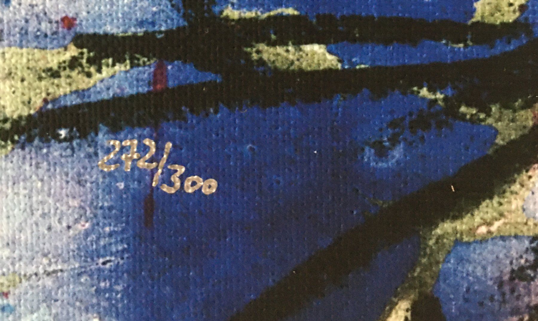 Grafiken & Lithographien: Ernst Fuchs    "Große blaue Blüten"    handsigniert  GICLEE – Gebraucht aus Nennigkofen von Sommersonnen 3